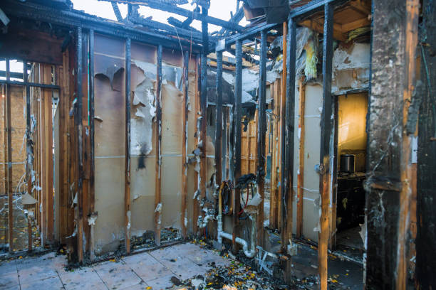 Professional Fire Damage Removal technician working in Yukon, OK